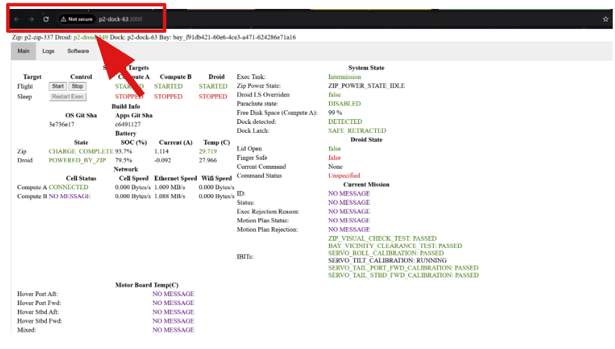 Smart Cart terminal running the forward_diagnostics command