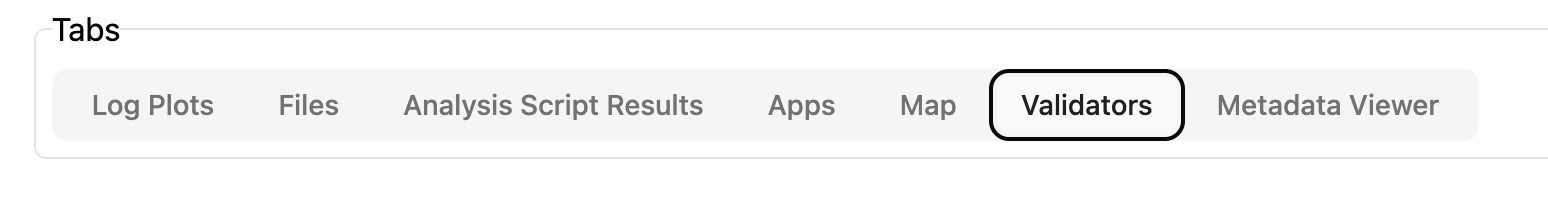 P2F Validators tab