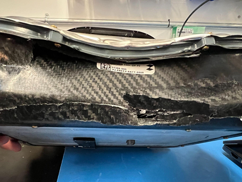 Battery tub cracking example