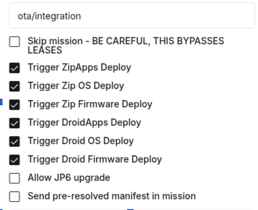 Normal OTA mission with all boxes selected.