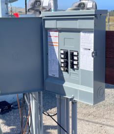 Inside a breaker panel at Nest Z