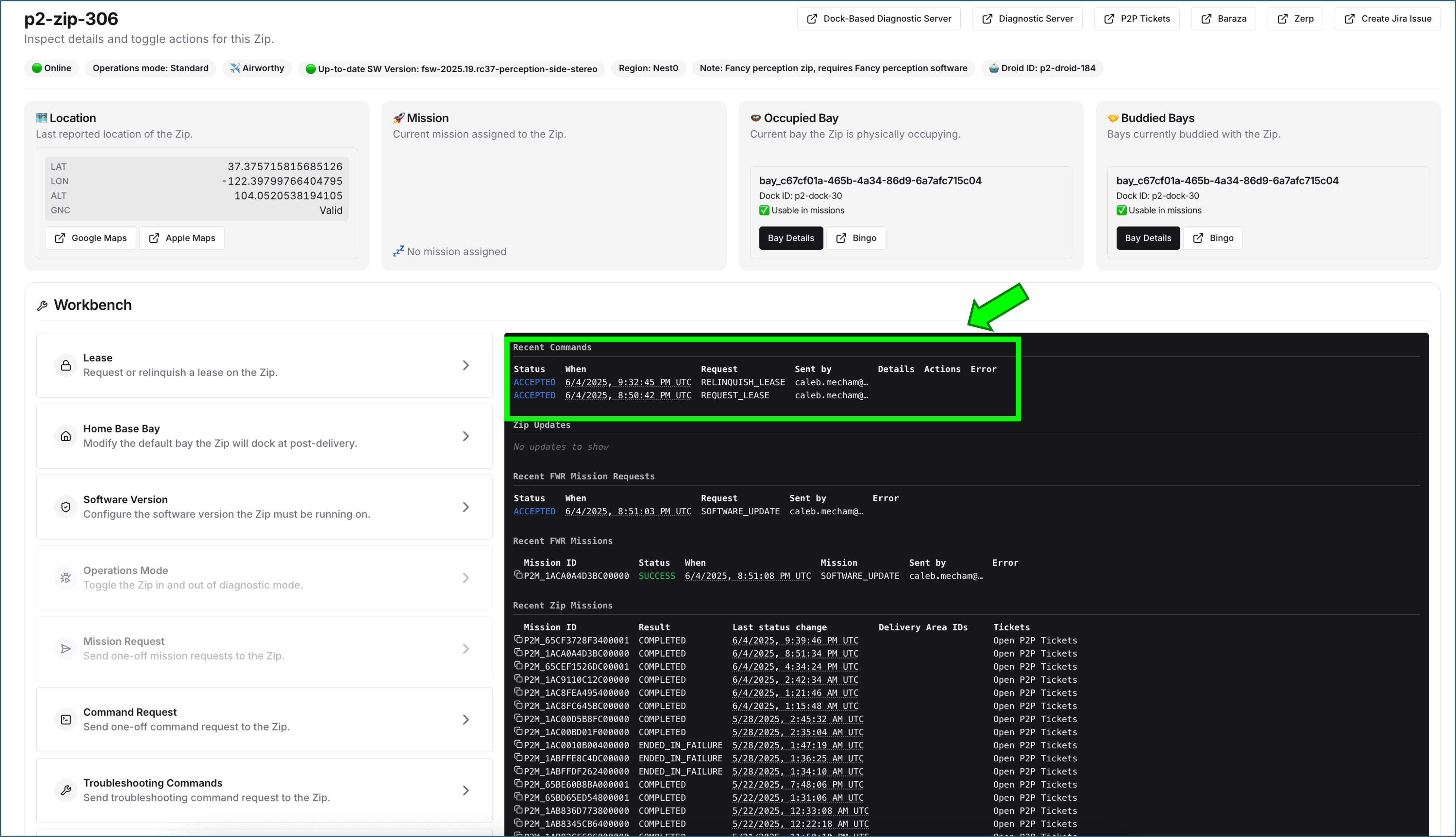 Recent Commands