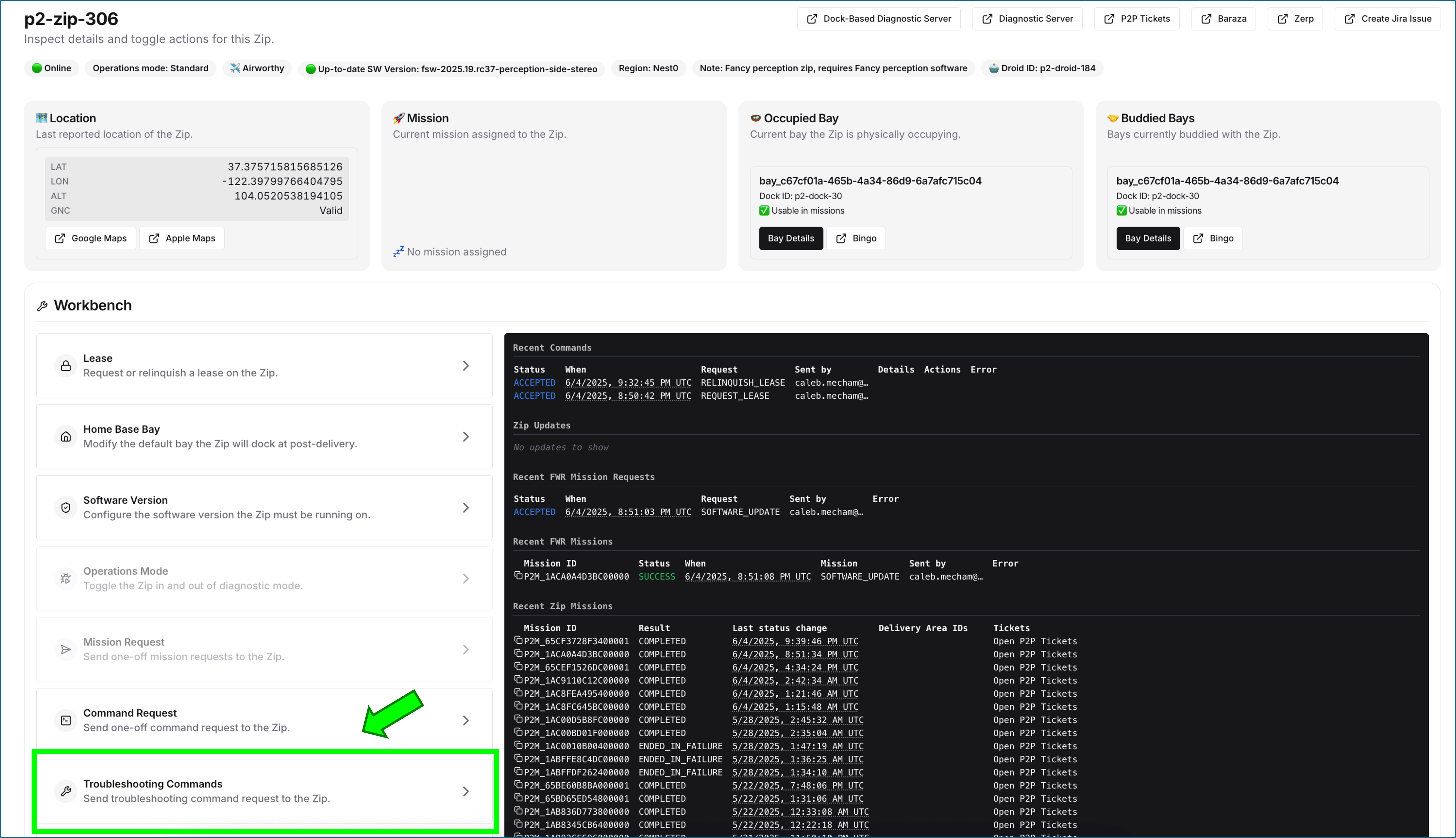 Troubleshooting Commands