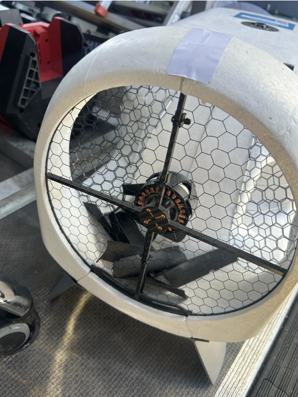 Droid main thruster with a broken propeller