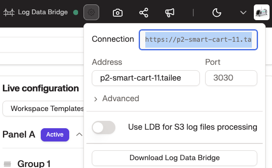 Data Bridge URL settings